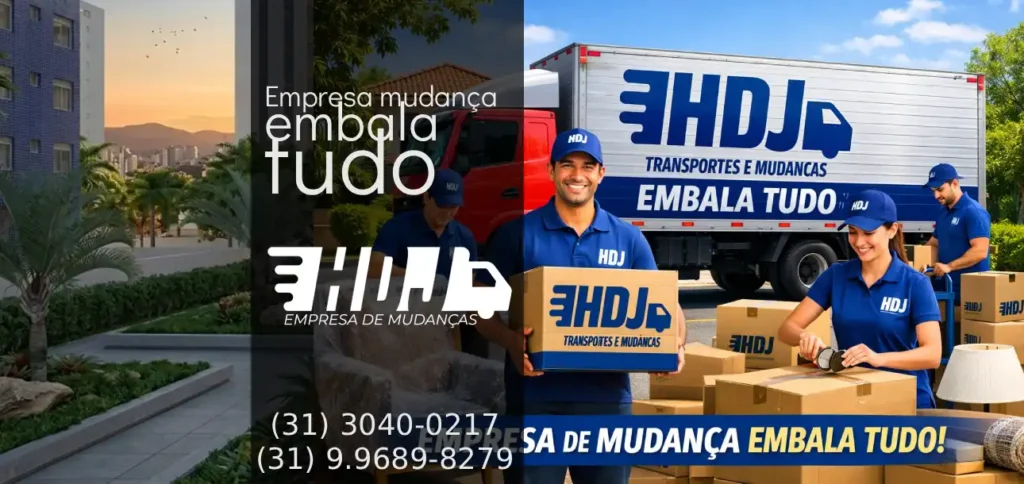 empresa mudanca embala tudo HDJ Mudancas Completas